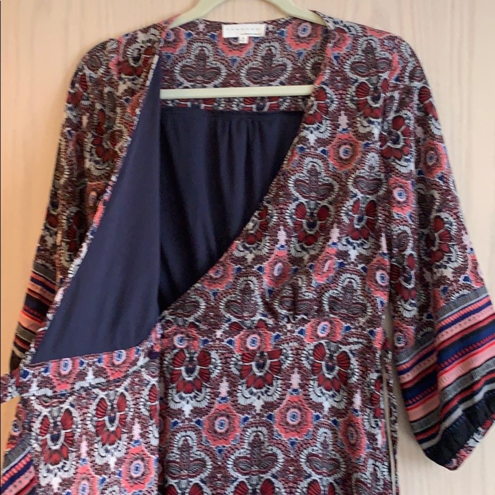 High-Low Wrap Dress - Picture 4 of 7